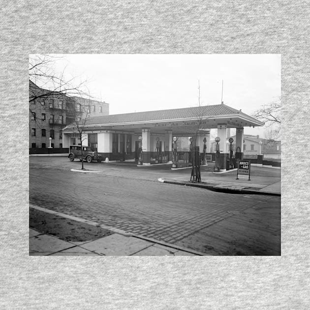 Amoco Gas Station, 1925. Vintage Photo by historyphoto